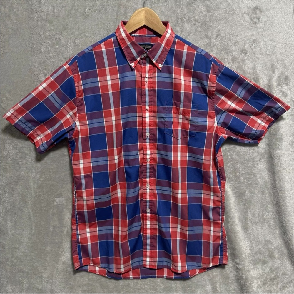 Pendleton Mens Size L Plaid Multicolor Short Sleeve Button Down Shirt Western